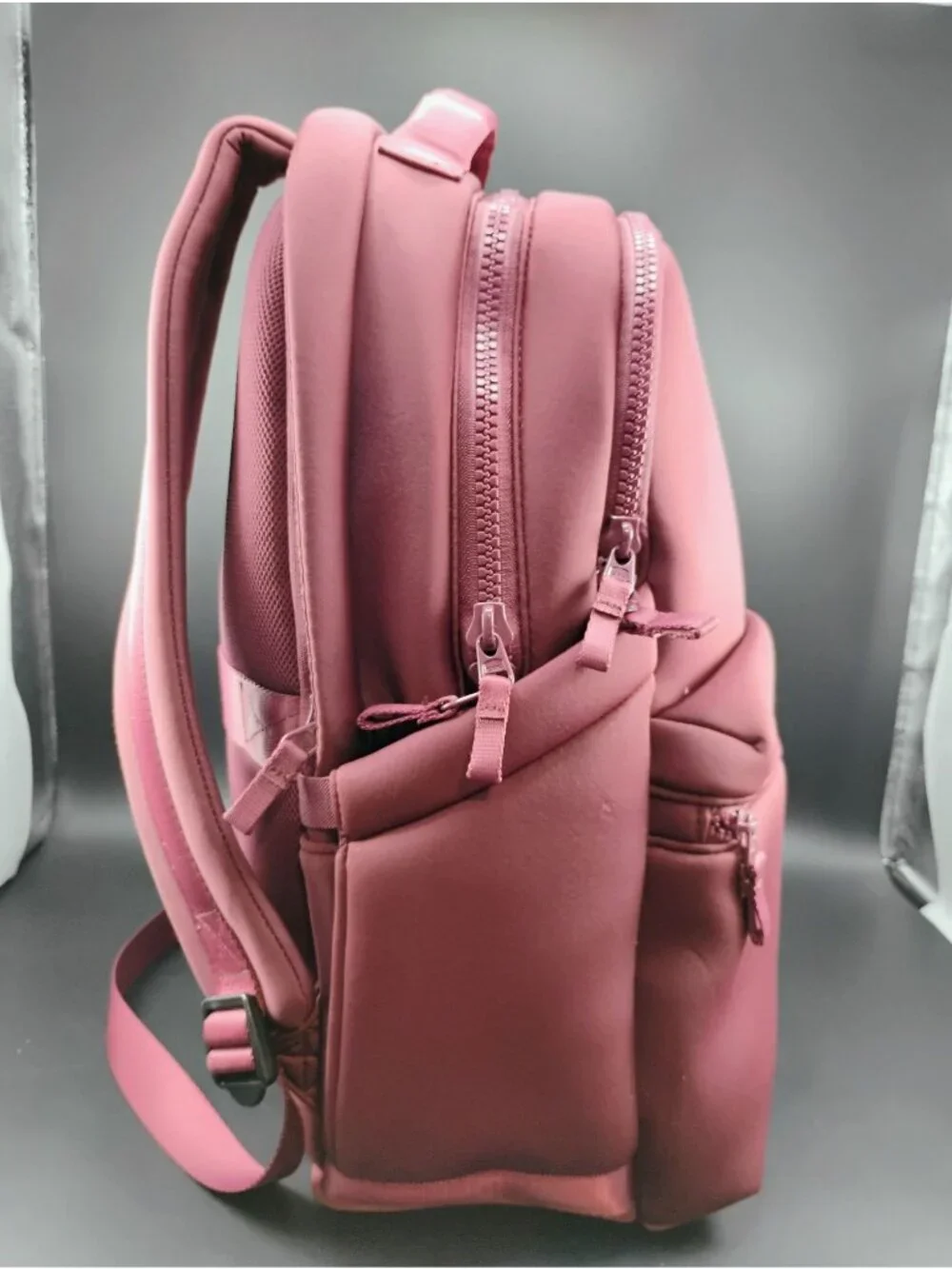 All In Motion Backpack Burgundy Durable Spacious Multi-Compartment Design New